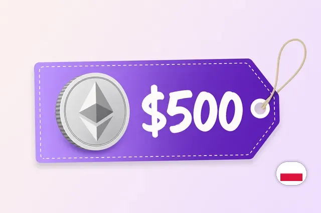 Ethereum za darmo w eToro — bonus o wartości do 500 USD po pierwszej wpłacie