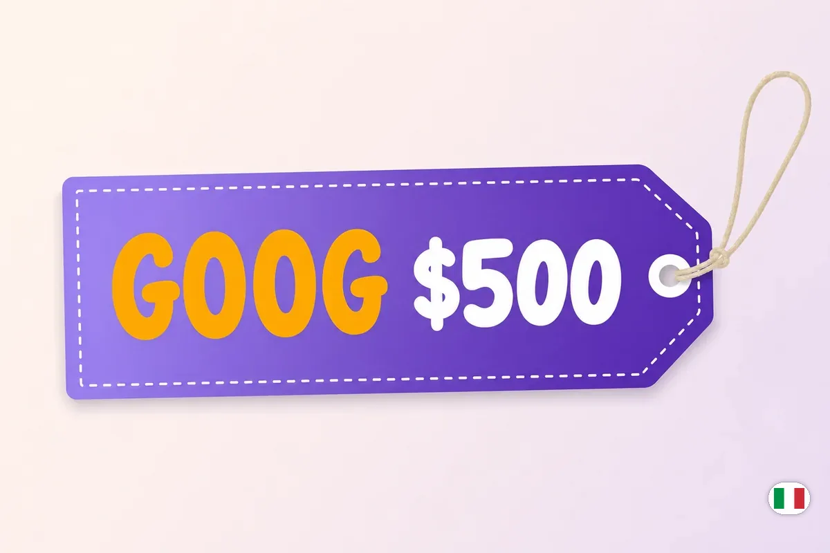 Comprare azioni Google con eToro — frazione di azione Alphabet gratis dopo il primo deposito